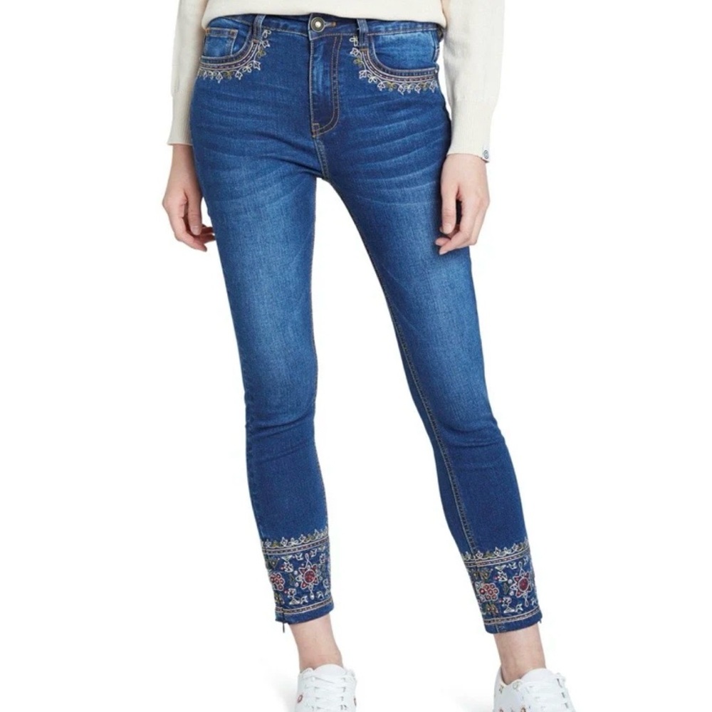 Desigual Denim Rois Embroidered Jeans